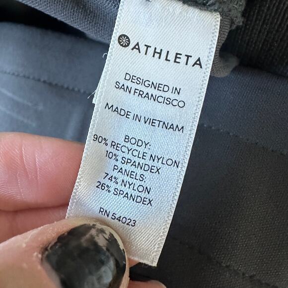 Athleta headlands hybrids pants size 14T gray drawstring zipper pockets - Picture 6 of 9